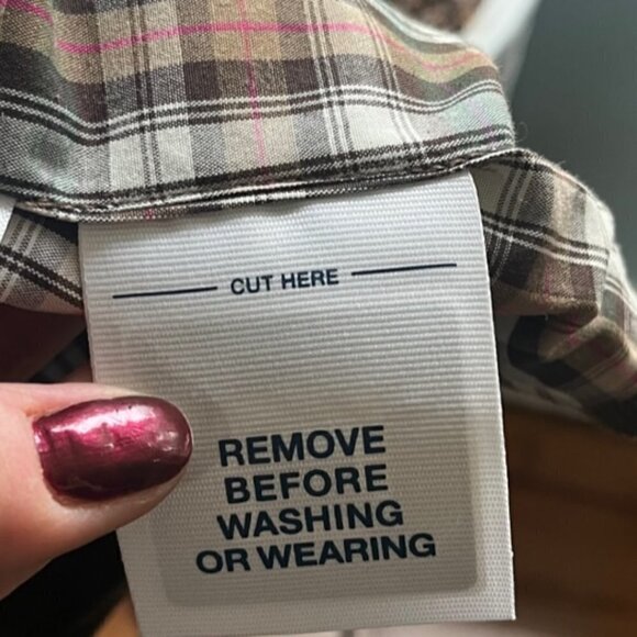 Old Navy Men's Corduroy Blazer Sport Coat Sz L Faded Dark Brown Plaid Lined NWOT - Picture 11 of 13